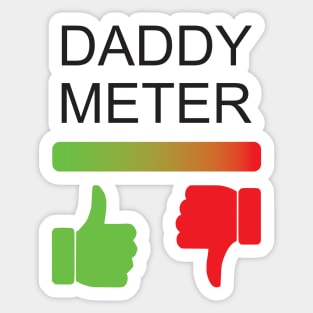 Daddy Meter Sticker